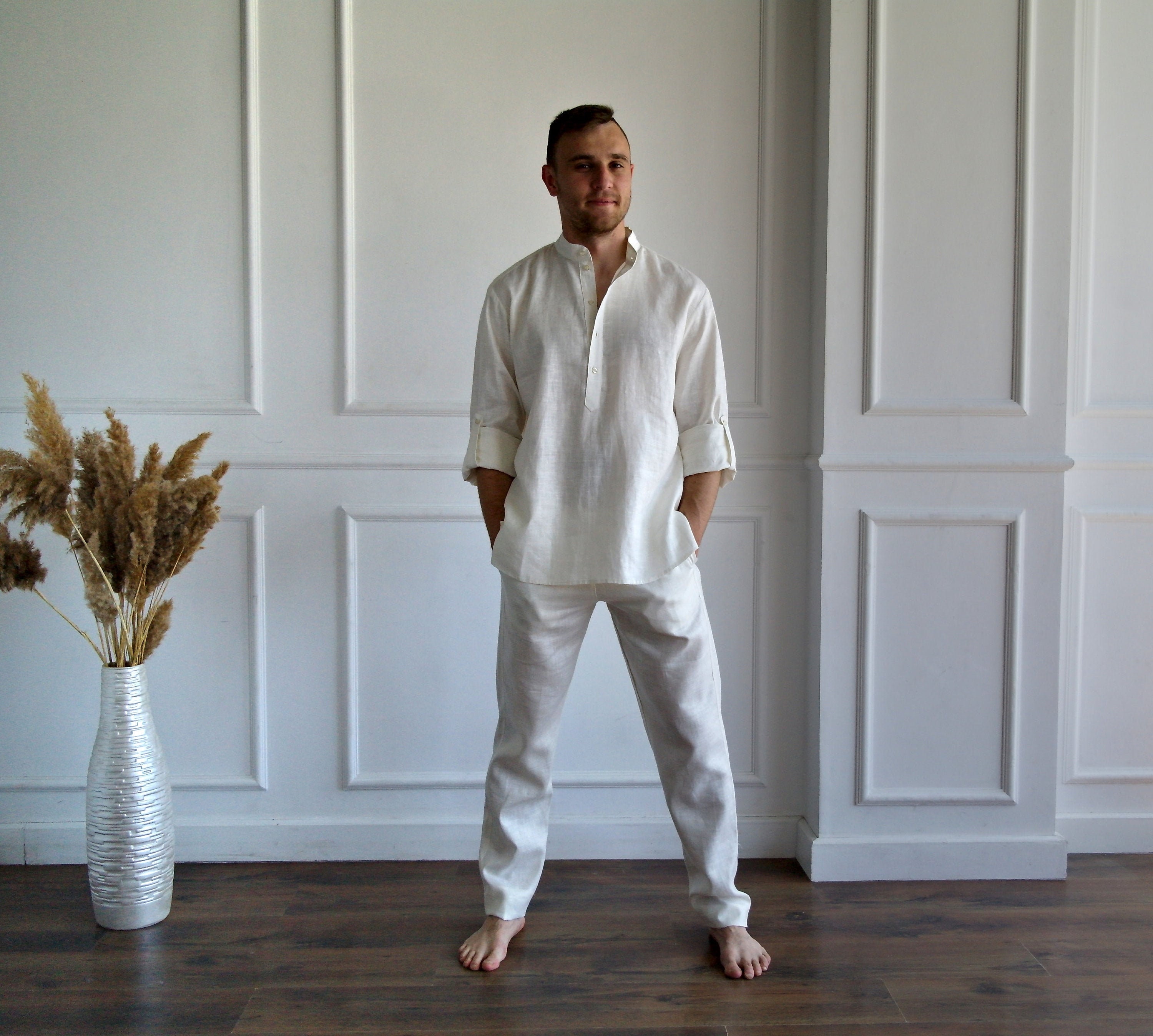 Men's linen clothing wholesale