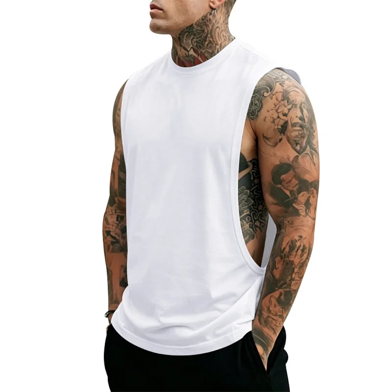 Men's Gym Tank Top - Breathable Sleeveless Workout Vest wholesale front view