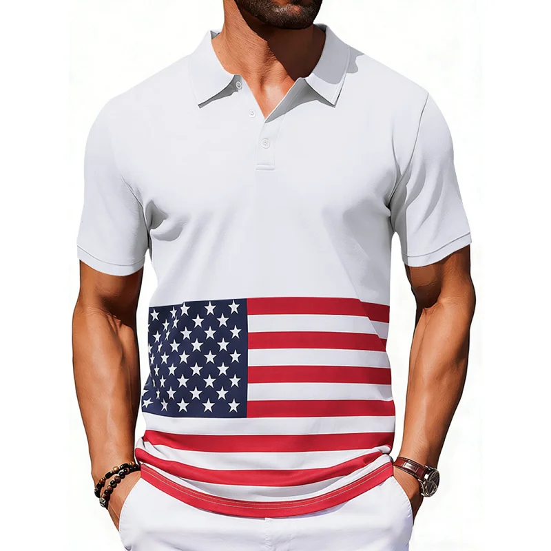 Men's Ice Silk Polo Shirt - Breathable Casual Short Sleeve wholesale view 2