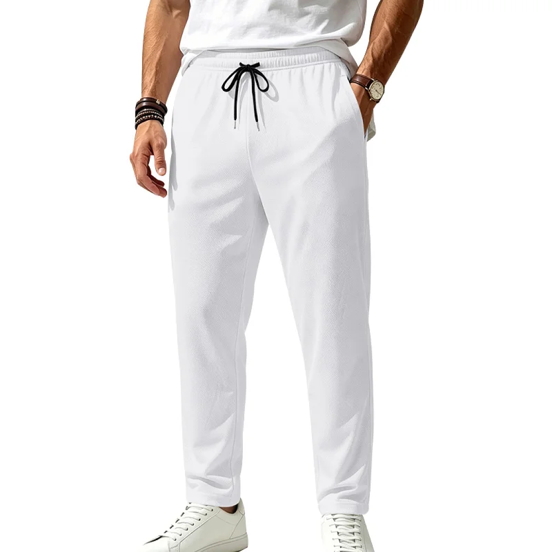 Men's Quick Dry Athletic Jogger Pants - Breathable Polyester wholesale front view