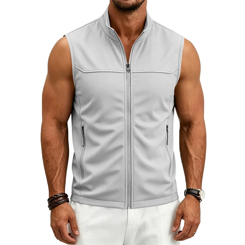 Men's Tactical Outdoor Vest - Breathable Pifu Utility Gilet wholesale view 2