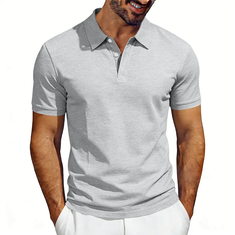 Men's Pique Polo Shirt Quick-Dry Breathable Casual Summer wholesale view 3
