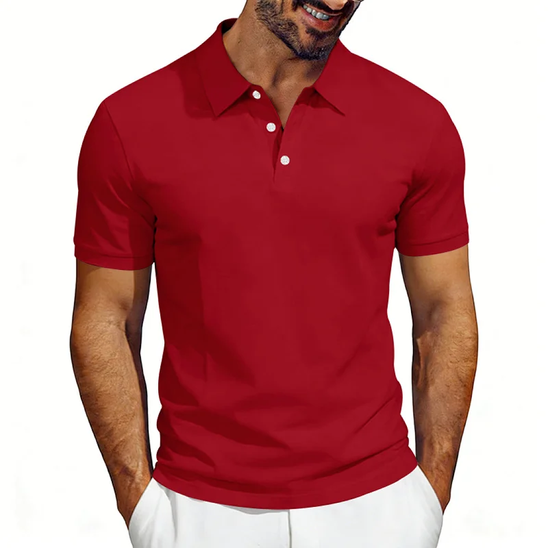 Men's Pique Polo Shirt Quick-Dry Breathable Casual Summer wholesale view 4