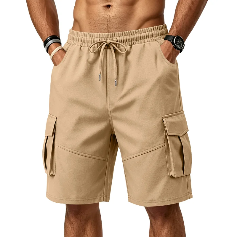 Men's Outdoor Cargo Shorts - Loose Fit, Drawstring, Quick Dry wholesale view 2