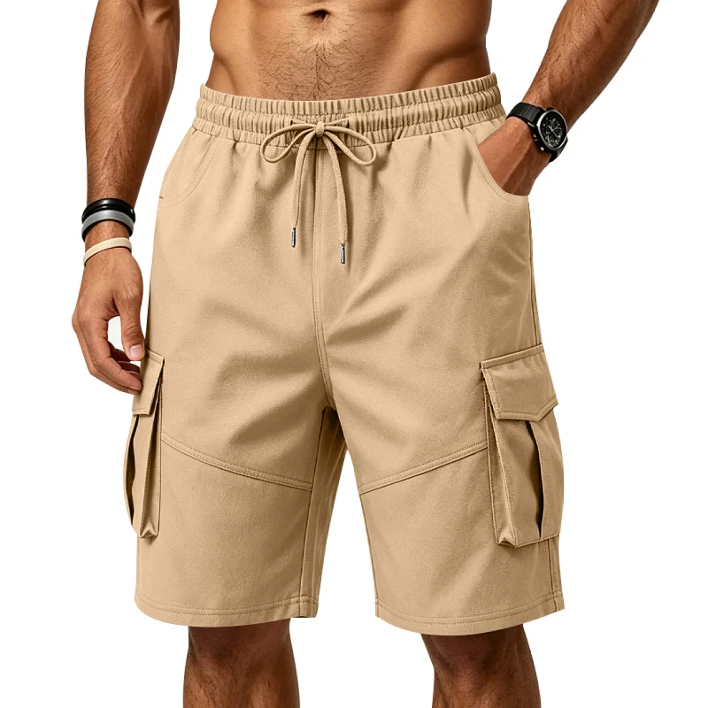 Men's Outdoor Cargo Shorts - Loose Fit, Drawstring, Quick Dry wholesale view 6