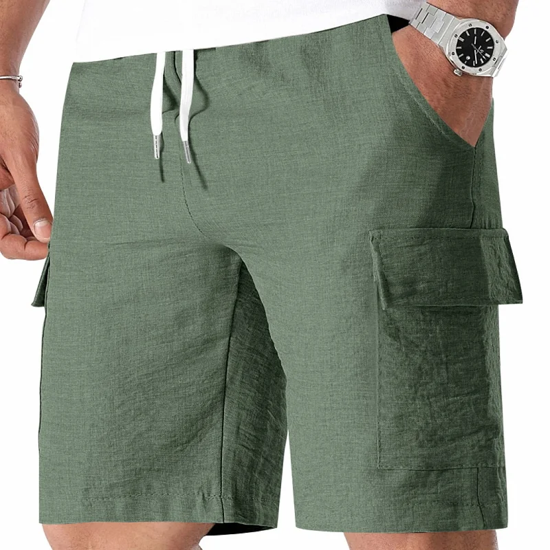 Men's Casual Linen-Look Shorts - Relaxed Fit, Quick Dry wholesale