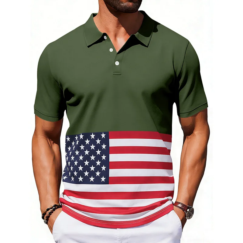 Men's Ice Silk Polo Shirt - Breathable Casual Short Sleeve wholesale view 6