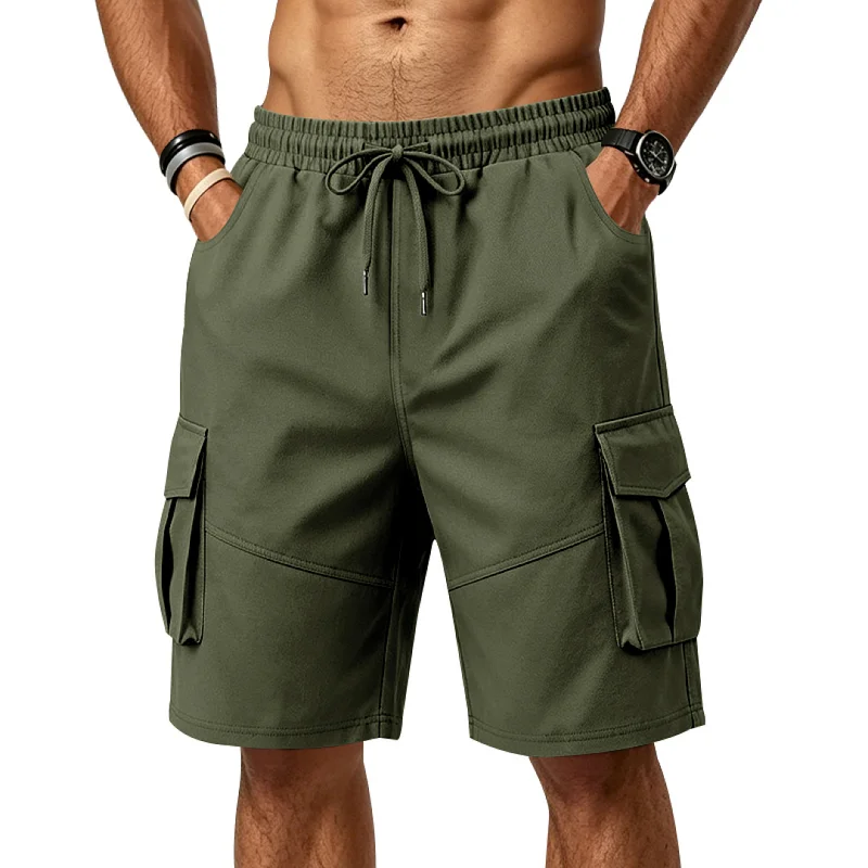 Men's Outdoor Cargo Shorts - Loose Fit, Drawstring, Quick Dry wholesale view 4