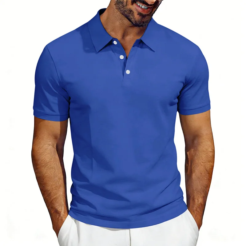 Men's Pique Polo Shirt Quick-Dry Breathable Casual Summer wholesale view 6