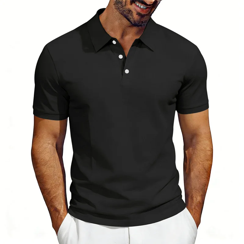 Men's Pique Polo Shirt Quick-Dry Breathable Casual Summer wholesale view 2