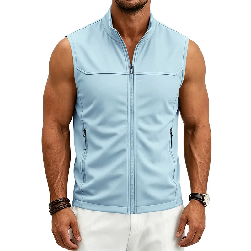 Men's Tactical Outdoor Vest - Breathable Pifu Utility Gilet wholesale view 4