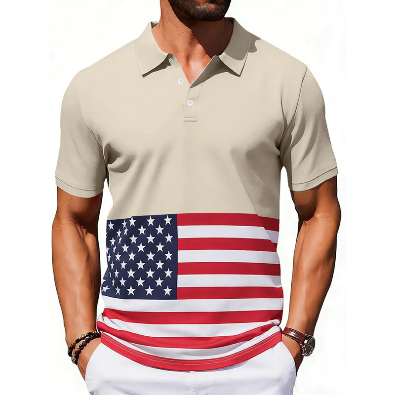 Men's Ice Silk Polo Shirt - Breathable Casual Short Sleeve wholesale view 4