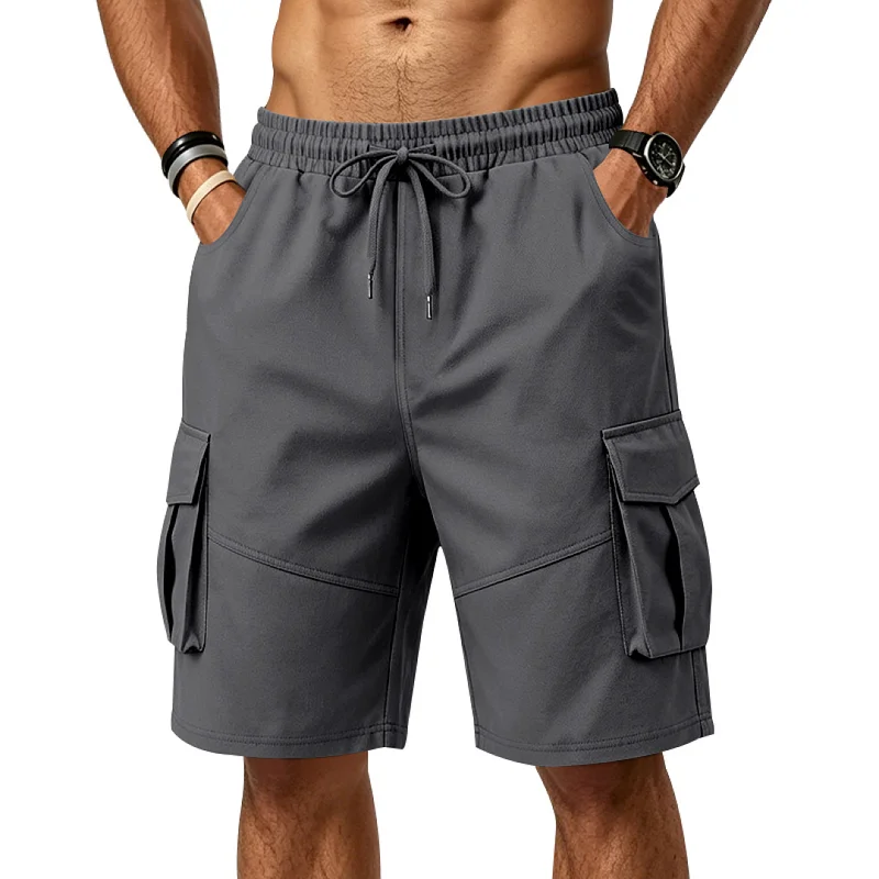 Men's Outdoor Cargo Shorts - Loose Fit, Drawstring, Quick Dry wholesale view 5