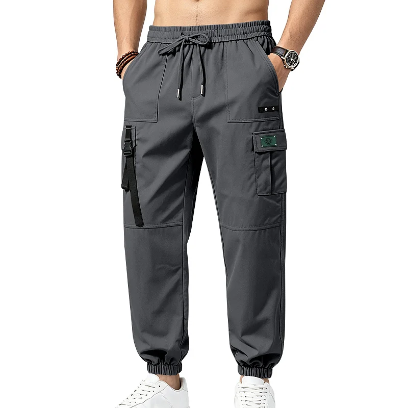 Men's Multi-Pocket Cargo Pants - Loose Fit, Hip Hop, Streetwear wholesale view 5